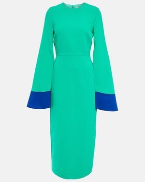 ROKSANDA Wool Midi Dress - Blue