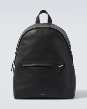 Tom Ford Rucksack Aus Leder - Schwarz