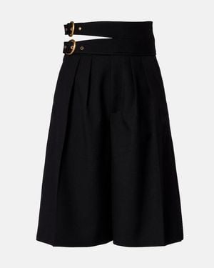 Chloé Shorts Aus Schurwolle - Schwarz