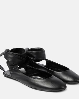 The Attico Leather Shoes Cloe - Black