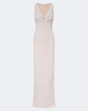 Rachel Gilbert Ruby Embellished Gown - White