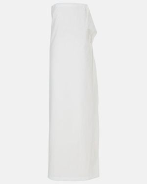 The Row Bernette Cotton Gown - White