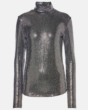 Isabel Marant Joyela Sequined Top - Grey