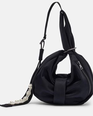 Simone Rocha Verzierte Schultertasche Utility Beaded Mini - Schwarz