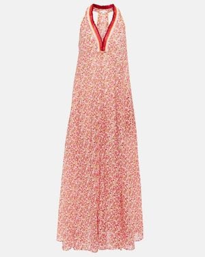 Poupette Floral Maxi Dress - Pink