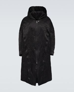 Rick Owens Mantel Jumbo Peter Aus Baumwolle Und Seide - Schwarz