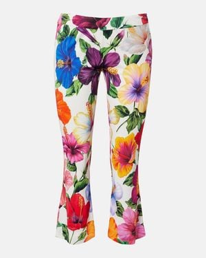 Dolce & Gabbana Floral Capri Trousers - Multicolour