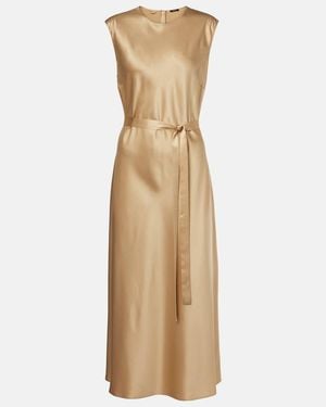 JOSEPH Garnier Silk Satin Midi Dress - Natural