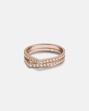 Repossi Antifer Rose Ring With Diamonds - White