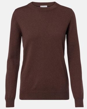 Brunello Cucinelli Jersey De Cachemir Con Cuentas Monili - Marrón