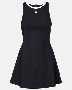 Tory Burch T Monogram Pointelle Pleated Dress in Black | Lyst Tory Burch T Monogram Pointelle Pleated Dress in Black | Lyst