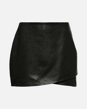 The Sei Minirock Aus Leder - Schwarz