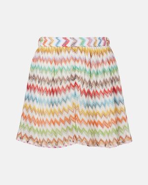 Missoni Zigzag Lame Shorts - White