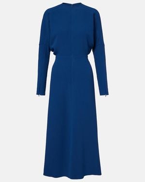 Victoria Beckham Cady Midi Dress - Blue