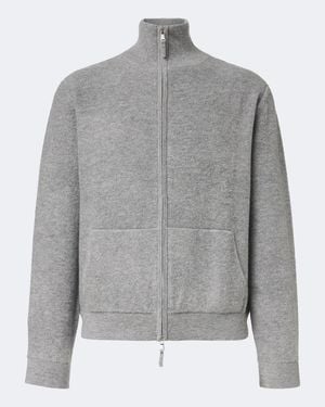 Allude Jersey Con Cremallera De Lana Y Cachemir - Gris