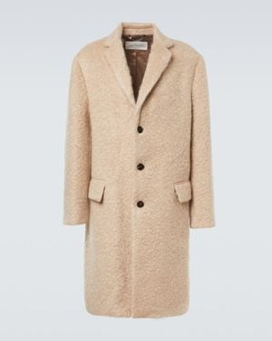 Dries Van Noten Mohair And Wool Coat - Natural