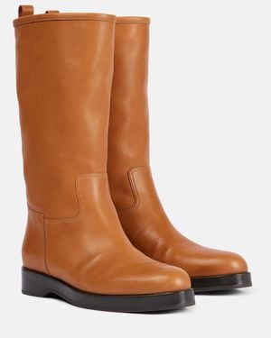 Loro Piana John Leather Boots - Brown