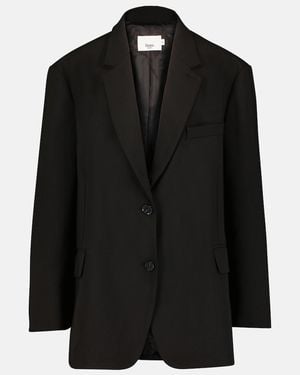 Frankie Shop Bea Twill Blazer - Black