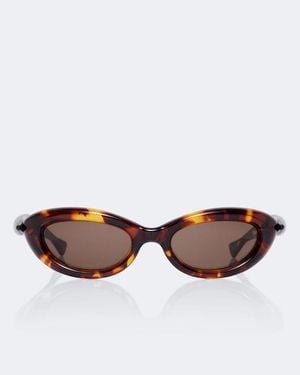 Bottega Veneta Sardine Cat-Eye Sunglasses - Brown