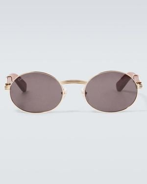 Cartier Round Sunglasses - Brown
