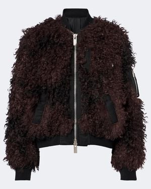 Sacai Oversized Bomber Jacket - Black