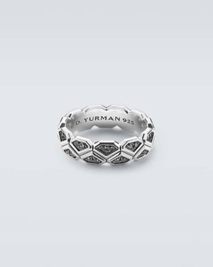 David Yurman Ring Hex Aus Sterlingsilber Mit Diamanten - Weiß