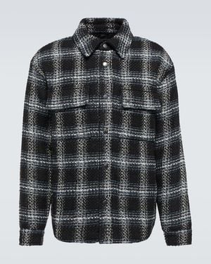 Amiri Checked Overshirt - Black