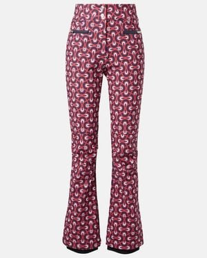Fusalp Diana Printed Ski Pants - Red