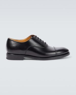 Brunello Cucinelli Leather Derby Shoes - Black
