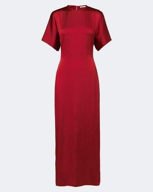 FFORME Maxikleid Imogen Aus Satin - Rot