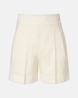 Max Mara Virgin Wool Shorts - White