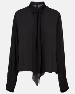 Wardrobe NYC Schluppenbluse Aus Seide - Schwarz
