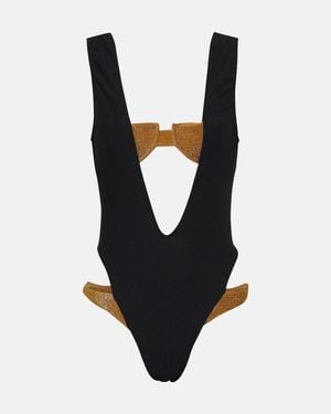 SAME Badeanzug V Double Layer - Schwarz