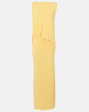 Jacquemus La Robe Peplo Longue - Yellow
