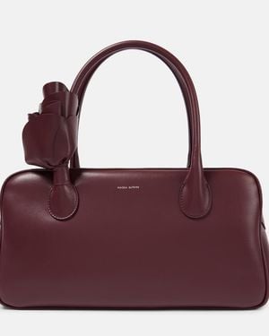 Magda Butrym Brigitte Leather Tote Bag - Purple