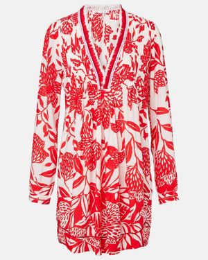 Poupette Ola Floral Minidress - Red