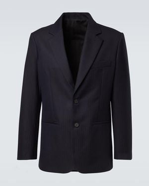 Studio Nicholson X Aaron Levine – Blazer Burlington Laine - Bleu