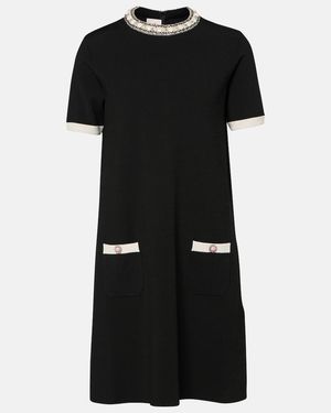 Valentino Embellished Minidress - Black