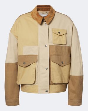 Isabel Marant Risla Patchwork Cotton Jacket - Natural