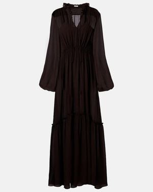 JOSEPH Lotus Maxi Dress - Black