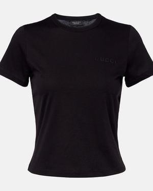 Gucci Cotton Jersey T-Shirt - Black