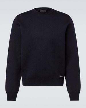 Prada Pullover Aus Einem Wollgemisch - Blau