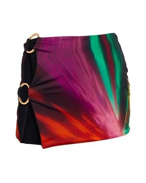 Louisa Ballou Double Ring Printed Miniskirt - Multicolor