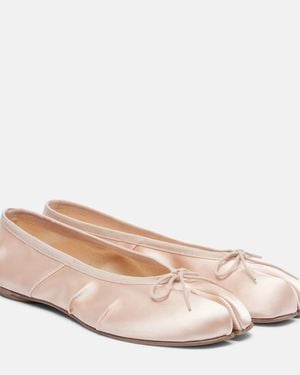 Maison Margiela Tabi Satin Ballet Flats - Pink