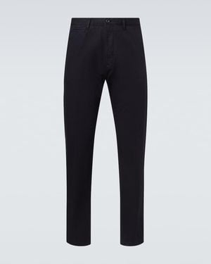 Slowear Cotton And Linen Slim Pants - Blue