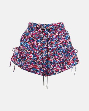 Isabel Marant Deyene Floral Shorts - Purple