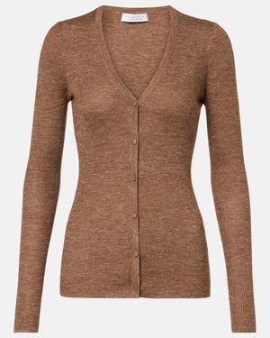 Gabriela Hearst Cardigan Aiste Aus Kaschmir, Seide Und Hanf - Braun