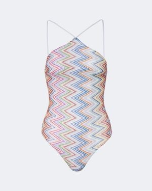 Missoni Costume Intero Zig Zag - Bianco