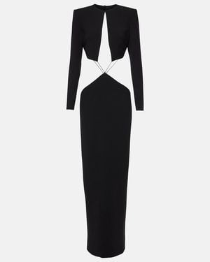Monot Cutout Crepe Maxi Dress - Black