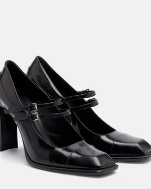 McQueen Niko Leather Mary Jane Pumps - Black
